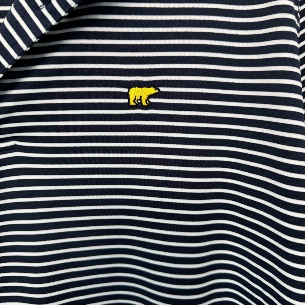 Jack Nicklaus Men's XXL Blue & White Striped Golf Polo Short Sleeve - Picture 4 of 7